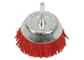75mm Grey Abrasive Cup Nylon Drill Brush with Shank Grit 240 for Removal Rust Paint supplier