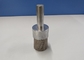 16mm Shank Size Nylon Abrasive Cup Brush / Nylon Bristle Cup Brush White Color supplier
